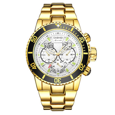 Kashki đồng hồ thể thao đồng hồ dạ quang hiển thị ba mắt sáu kim đa chức năng đồng hồ thạch anh chống nước nhà máy bán trực tiếp