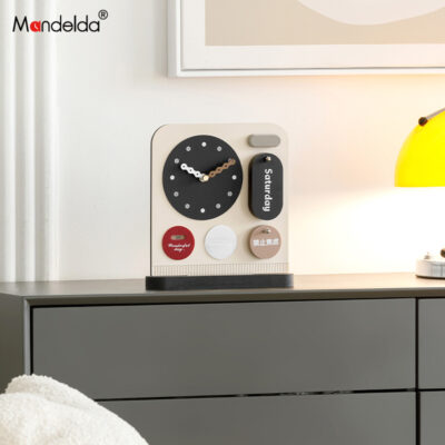Mandelda Trang Trí Nội Thất Nhà Hiện Đại Gió Đơn Giản Phòng Khách Đồng Hồ Lối Vào Sáng Tạo Văn Phòng Để Bàn Trang Trí