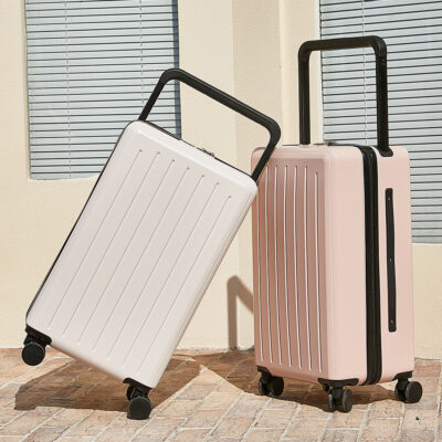 Hành lý xe đẩy rộng cho nữ Hộp lên máy bay sức chứa lớn 20 inch Hộp đựng xe đẩy có khóa kéo nhỏ trong suốt Vali mật khẩu 24 inch