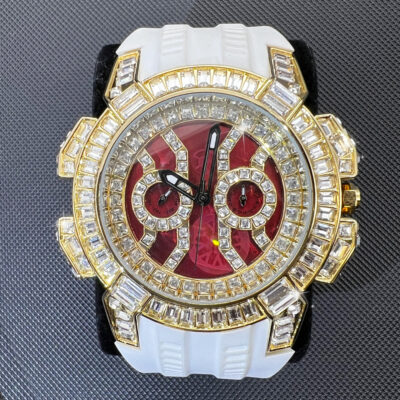 Đồng hồ nam phong cách Âu Mỹ thời trang cá tính mặt lớn đa chức năng mặt đồng hồ thạch anh băng kim cương cao cấp nam