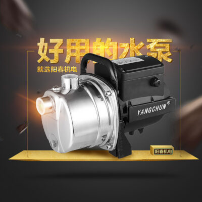 Yangchun máy bơm phản lực tự mồi bằng thép không gỉ hộ gia đình máy bơm phản lực nâng cao dòng chảy lớn máy bơm nước ngang nhà máy bán hàng trực tiếp