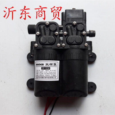 Máy bơm rửa xe thuốc trừ sâu áp suất cao bằng đồng nguyên chất động cơ tự mồi bơm điện 12v máy phun nước máy bơm nước động cơ kép