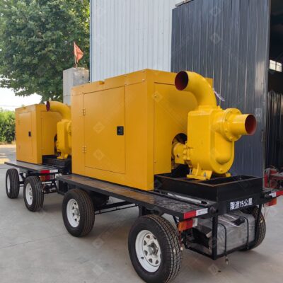 Xe bơm điều khiển lũ di động diesel 200-5000 m3 Máy bơm thoát nước khẩn cấp máy bơm nước thải tự mồi dòng chảy lớn