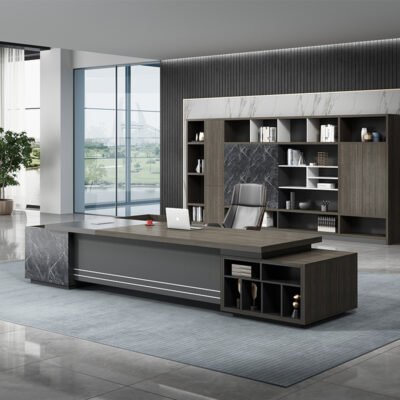 Bàn sếp Phật Sơn bàn quản lý hiện đại đơn giản bàn tổng thống bàn điều hành bàn ghế kết hợp nội thất văn phòng