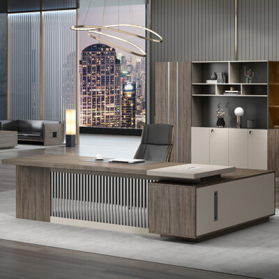 Bàn sếp kết hợp tủ, bàn chủ tịch, bàn giám đốc đơn giản hiện đại, bàn giám đốc, bàn đơn văn phòng chủ tịch