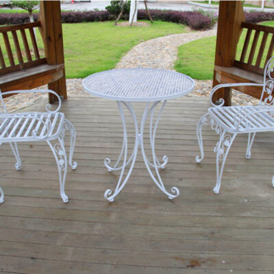 Bàn ghế sắt giải trí ngoài trời, bàn ghế xếp ban công sân trong, bộ ba món, bàn ghế cafe, ghế quán trà sữa