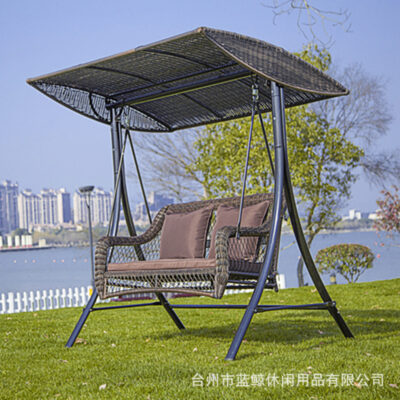 Giải trí ngoài trời sân vườn sân thượng ban công đan mây xích đu đôi mây trong nhà giỏ treo ghế treo ghế xích đu tổ chim