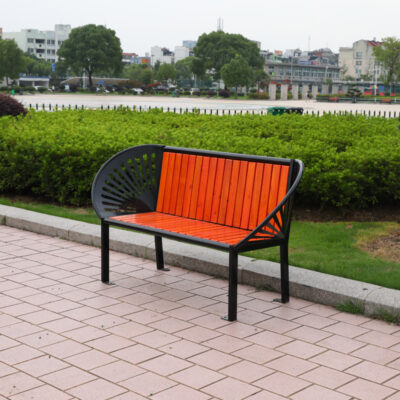 Gỗ chống ăn mòn ghế công viên gỗ rắn vuông ngoài trời nhựa gỗ ghế sân vườn ghế giải trí băng ghế dự bị giải trí ngoài trời