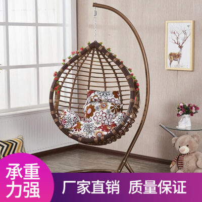 Giỏ treo ghế ban công giải trí giả mây tổ chim Ghế bập bênh đơn nhà sân vườn sàn xích đu ghế xích đu