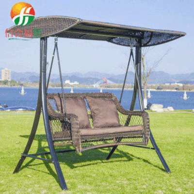 Xích đu sang trọng Sicilia ngoài trời ban công mây ghế bập bênh biệt thự sân vườn ghế bập bênh mây xích đu đôi