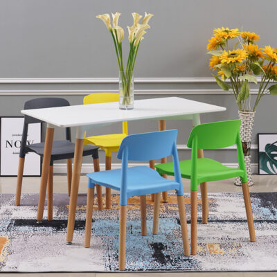 Ghế ăn cà phê nhựa Bắc Âu, ghế đàm phán nhà hàng bình dân thời trang, tựa lưng đơn giản dành cho người lớn, ghế tài năng sáng tạo