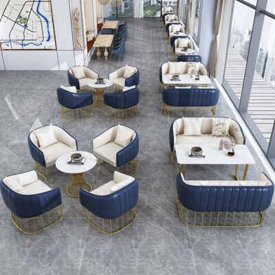 Quán trà sữa sàn cafe phòng khách sảnh tiếp tân đàm phán bàn ghế kết hợp thương mại giải trí sofa quầy bar