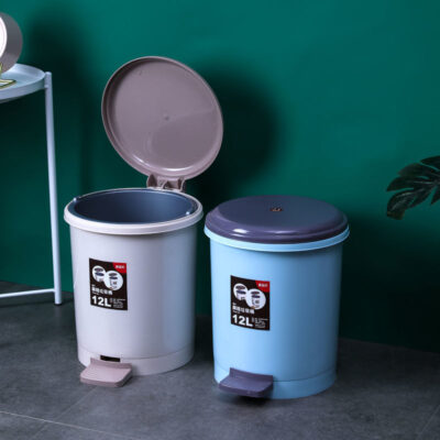 Thùng rác nắp lật gia đình vận hành bằng chân có nắp nhà vệ sinh vận hành bằng chân phòng tắm phòng khách phòng ngủ thùng rác giỏ nhà bếp