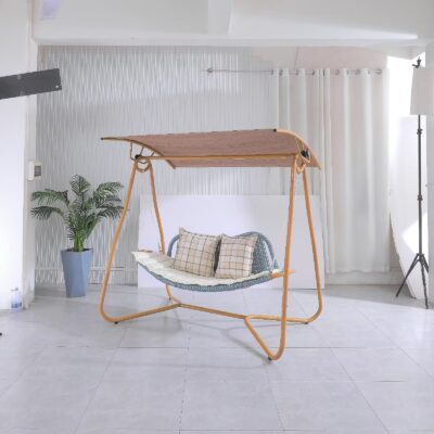 Biệt Thự Ngoài Trời Sân Treo Ghế Sân Vườn Ngoài Trời Ban Công Năng Lượng Mặt Trời Hộ Gia Đình Đôi Ba Dây Mây Xích Đu Ghế