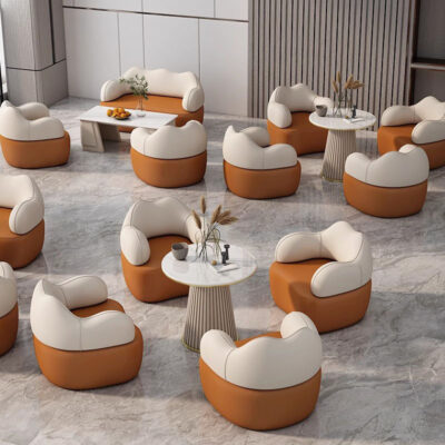 Khu vực nghỉ ngơi Bắc Âu sofa đơn cafe nhà hàng sofa sáng tạo bàn ghế kết hợp ghế sofa văn phòng quầy lễ tân