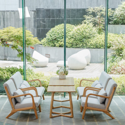 Quán Trà Sữa Bàn Ghế Kết Hợp Món Tráng Miệng Cafe Văn Phòng Nhà Hàng Đàm Phán Công Nghệ Đôi Sofa Vải