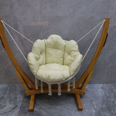 Xích đu gỗ chống ăn mòn ghế xích đu hộ gia đình đơn trong nhà treo ghế sân vườn ban công xích đu ghế xích đu gỗ nguyên khối