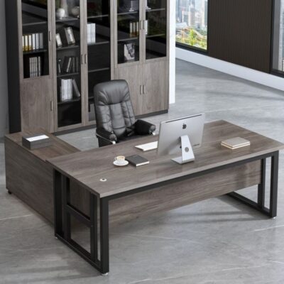 Bàn làm việc đơn giản hiện đại ông chủ bàn ghế đơn kết hợp bàn chủ tịch thương mại nội thất văn phòng bàn điều hành