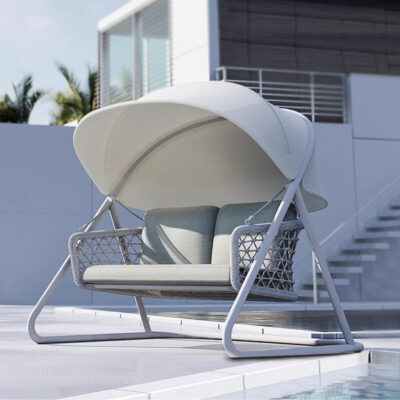 Ghế xích đu ngoài trời chống nắng chống nắng sân trong tấm che nắng Bắc Âu ngoài trời trong nhà ban công ghế bập bênh giường ngủ và ghế ăn sáng nội thất