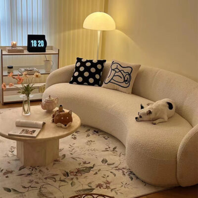 Bắc Âu Ins phong cách cửa hàng quần áo sofa cong váy cưới vẻ đẹp phòng thu khu vực còn lại tiếp tân sofa bàn cà phê kết hợp