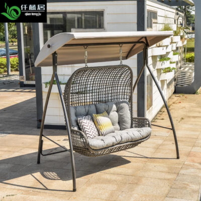 Ngoài trời sân mây đôi ghế bập bênh ban công biệt thự nhà ngoài trời sân vườn chống nắng chống thấm nước giải trí xích đu đôi