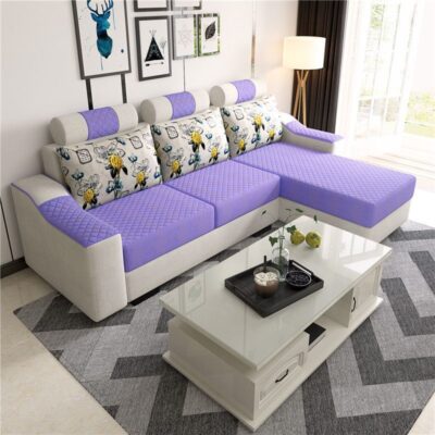 Bộ bàn cà phê sofa kết hợp đơn giản Đẹp sofa phòng khách sang trọng căn hộ nhỏ bàn hiện đại cho thuê nhà mới sử dụng kép