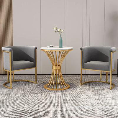 Hàng đẹp Bắc Âu Sang Trọng Ghế Sofa Đơn Đơn Giản Quán Trà Sữa Cafe Thẩm Ban Công Giải Trí Sofa Bàn Cà Phê Kết Hợp