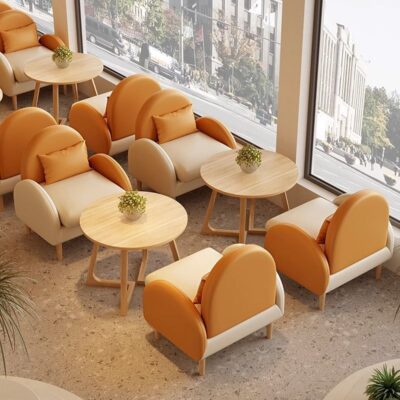 Phổ biến Internet quán cà phê nướng thương mại khu vực nghỉ ngơi đàm phán lễ tân cửa hàng quần áo sàn ghế sofa quán trà sữa bàn ghế kết hợp