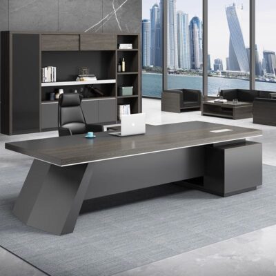 Đơn giản hiện đại ông chủ văn phòng bàn ghế kết hợp bàn điều hành đơn chủ tịch văn phòng bàn quản lý bàn giám sát nội thất văn phòng