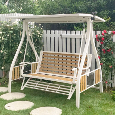 Bàn ghế sân vườn xích đu ngoài trời sân ghế bập bênh hợp kim nhôm ngoài trời ghế mây ghế xích đu biệt thự nhà xích đu