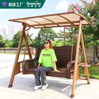 Đu ngoài trời ngoài trời sân vườn trong nhà Bắc Âu ban công nhà bập bênh lớn ghế xích đu đôi internet phổ biến