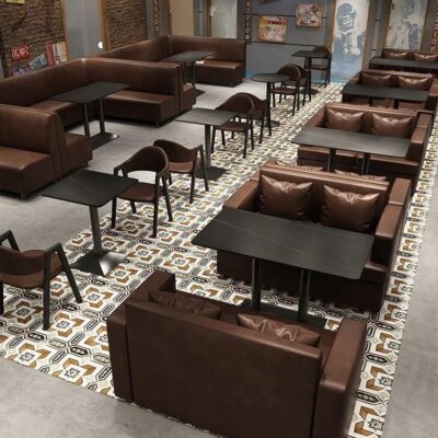 Quầy bar phong cách công nghiệp, quầy bar trong suốt, ghế sofa, nhà hàng lẩu nướng khách sạn, nhà hàng Âu, quán cà phê, bàn ghế kết hợp