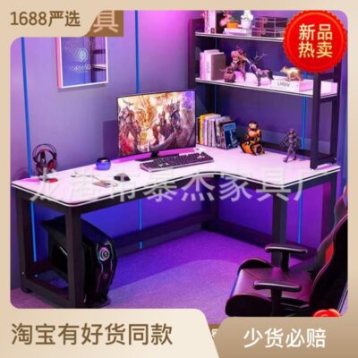 Góc bàn máy tính để bàn phòng ngủ gia đình bàn học sinh tủ sách tích hợp cho thuê bàn làm việc văn phòng Bàn thể thao điện tử hình chữ L