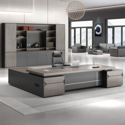 Bàn làm việc sếp Bàn văn phòng hiện đại đơn giản Bàn tổng thống Bàn điều hành Tổng giám đốc Bàn ghế giám sát kết hợp