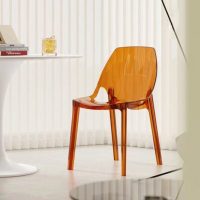 Bắc Âu Trong Suốt Ghế Ăn Sáng Tạo Acrylic Pha Lê Phân Quỷ Ma Ghế Tựa Lưng Phổ biến Internet Đàm Phán Ghế Cà Phê