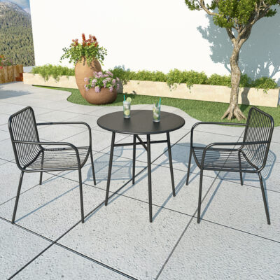 Hiện đại đơn giản giải trí sân ngoài trời Bàn ghế quán trà sữa quán cà phê sắt rèn ngoài trời bộ bàn ghế ngoài trời kết hợp