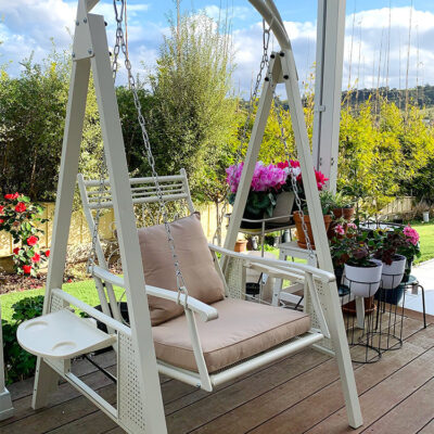 Ghế xích đu đơn xích đu sân vườn sắt treo ghế biệt thự ngoài trời xích đu sân ngoài trời ban công ghế xích đu