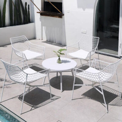 Bàn ghế ngoài trời sân ngoài trời không thấm nước phòng bán hàng kem chống nắng quán cà phê ngoài trời biệt thự khách sạn ban công bàn ghế giải trí