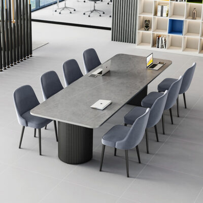 Bắc Âu đá phiến văn phòng hội nghị để bàn sang trọng công ty phòng hội thảo nhiều người tiếp tân đào tạo đàm phán phòng bàn ghế văn phòng