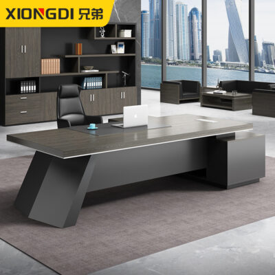 Bàn chủ tịch hiện đại đơn giản bàn chủ tịch bàn điều hành bàn chủ tịch đơn bàn ghế quản lý kết hợp nội thất văn phòng