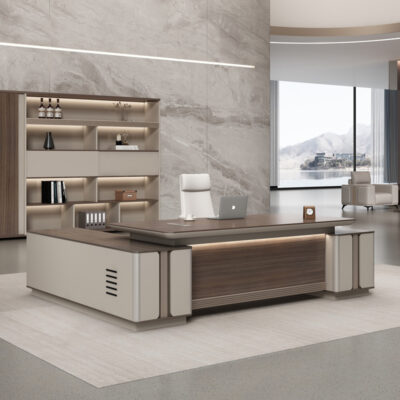 Nội thất văn phòng nhà máy bàn sếp đơn giản hiện đại chủ tịch giám đốc bàn ghế văn phòng kết hợp Hàng đẹp bàn điều hành sang trọng