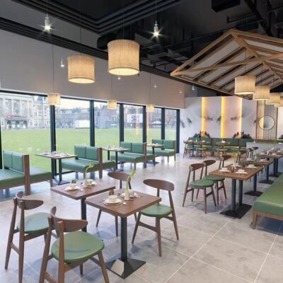 Quán cà phê giản dị bàn ghế gỗ nguyên khối kết hợp trà và nhà hàng phương Tây tiệm mì căng tin nấu ăn nhẹ nhà hàng thẻ ghế sofa