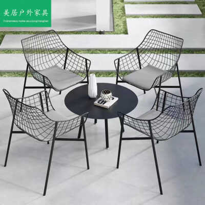 Ngoài Trời Sân Bàn Ghế Ban Công Bàn Cà Phê Nhỏ Ghế Mây Sofa Bộ Ba Sắt Giải Trí Mây Ngoài Trời Quán Cà Phê