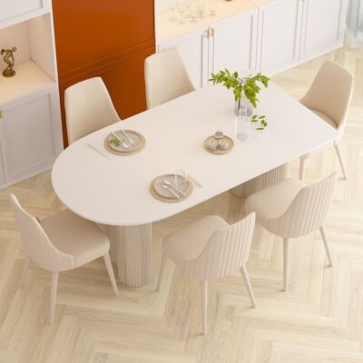 Sáng Tạo Ngoài Trời với Phong Cách Bắc Âu - Thiết Kế Bàn Ghế Tinh Tế Cho Sân Vườn và Dây Giải Trí, Bộ Bàn Ghế 5 Món Ngoài Trời