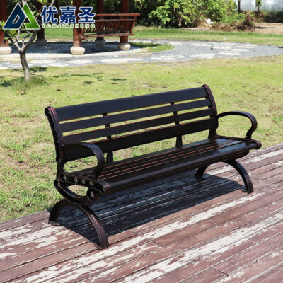 Hợp kim nhôm ghế công viên giải trí ngoài trời danh lam thắng cảnh sân vườn sân vườn ghế nhôm đúc ngoài trời băng ghế kim loại ghế hàng