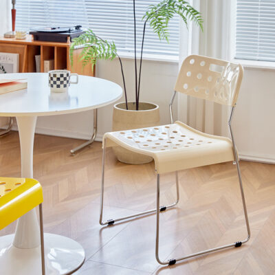 Bắc Âu Ins Internet Nhà Hàng Nổi Tiếng Lỗ Ghế Cafe Cửa Hàng Trà Sữa Xếp Chồng Lại Ghế Nhà Ghế Ăn Hiện Đại