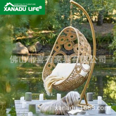 Xanadu Nội thất treo ngoài trời ghế xích đu biệt thự sân vườn ghế ngoài trời ghế xích đu dệt ghế