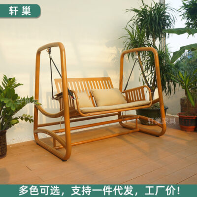 Ngoài trời sân xích đu sân vườn giải trí giỏ treo chống thấm nước hiện đại tối giản ghế xích đu bằng thép không gỉ Duke