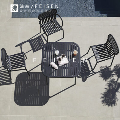 Sân vườn ngoài trời Bàn ghế biệt thự giải trí ngoài trời Bàn ghế cafe bar sắt ngoài trời Bộ bàn ghế