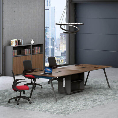 Bàn hội nghị nhỏ hiện đại đơn giản nhân viên bàn đàm phán nhiều người bàn dài bàn đào tạo bàn văn phòng hình chữ nhật bàn dài